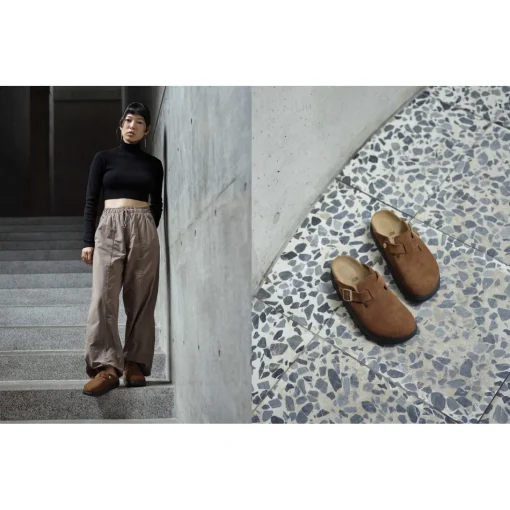 BOSTON PLATFORM SUEDE Cognac