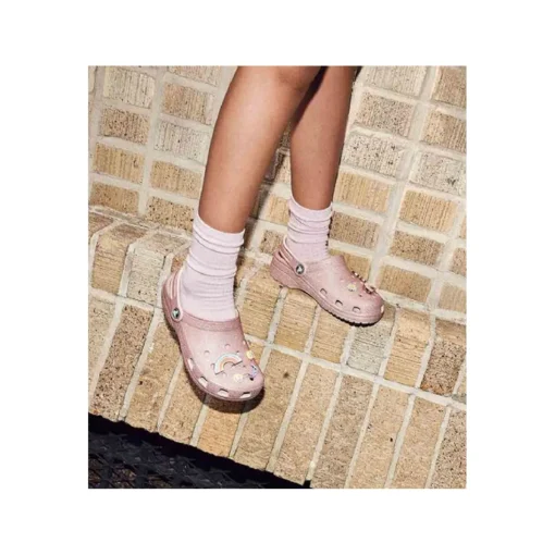CLASSIC GLITTER CLOG Nude