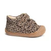 COCOON GIRL VELCRO VELOURS Léopard