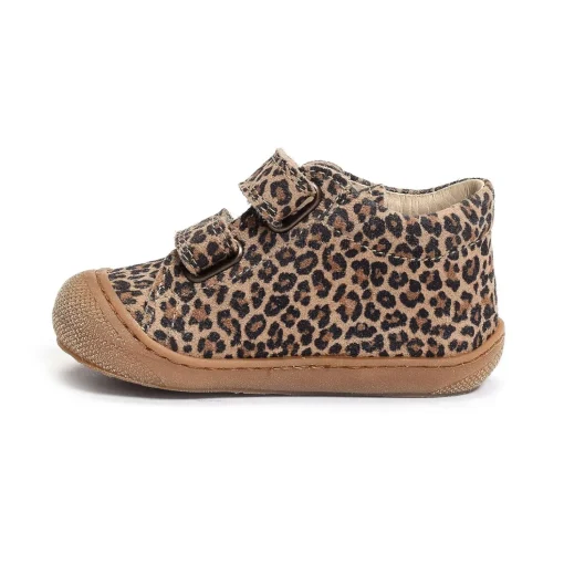COCOON GIRL VELCRO VELOURS Léopard