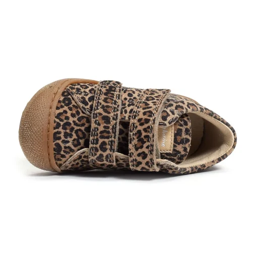 COCOON GIRL VELCRO VELOURS Léopard
