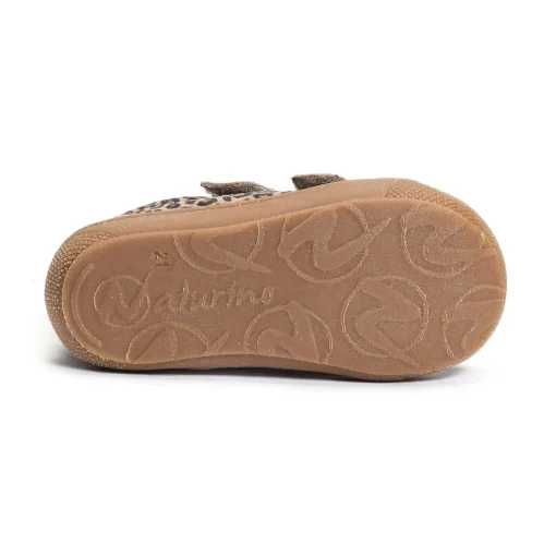 COCOON GIRL VELCRO VELOURS Léopard