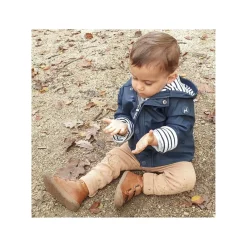 COCOON VELCRO BOY CLASSIC Cognac