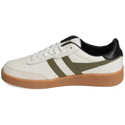 CONTACT LEATHER Blanc Kaki