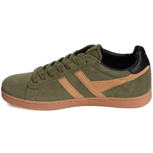 EQUIPE II SUEDE Kaki Marron