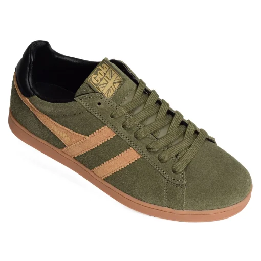 EQUIPE II SUEDE Kaki Marron