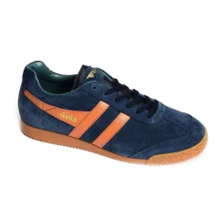 HARRIER SUEDE TRAINERS Marine Orange