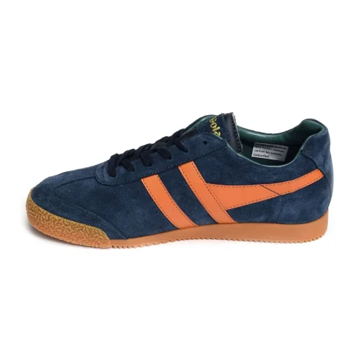 HARRIER SUEDE TRAINERS Marine Orange