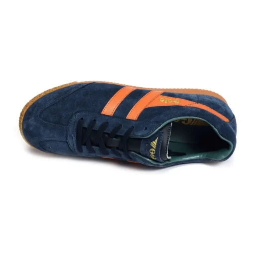 HARRIER SUEDE TRAINERS Marine Orange