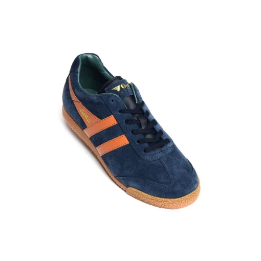 HARRIER SUEDE TRAINERS Marine Orange