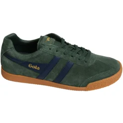 HARRIER SUEDE TRAINERS Vert Marine