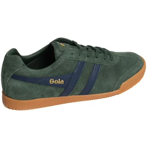 HARRIER SUEDE TRAINERS Vert Marine