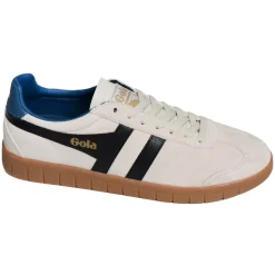 HURRICANE SUEDE TRAINERS Blanc Noir