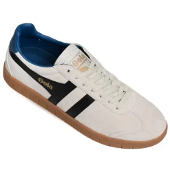 HURRICANE SUEDE TRAINERS Blanc Noir