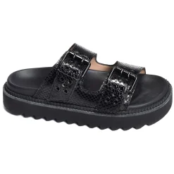KNIFE DBL BRACE MULE Noir
