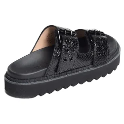KNIFE DBL BRACE MULE Noir