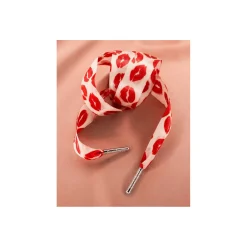 LACETS SATIN Rouge Blanc
