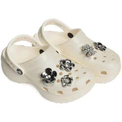 MONOCHROME SILVER FLOWERS Argent