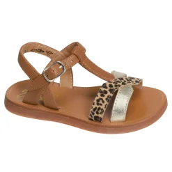 PLAGETTE SALOME TEK Camel Léopard