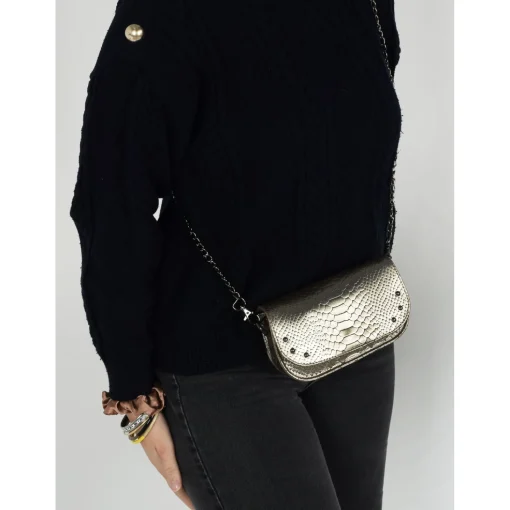 POCHETTE BANDOULIERE ALICE HE899 Platine