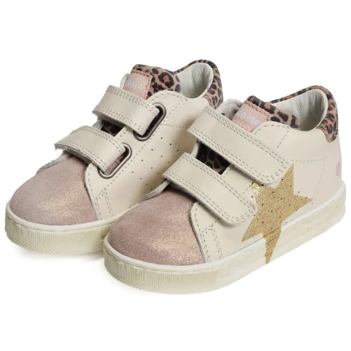SALAZAR 3 VELCRO GIRL Blanc Rose
