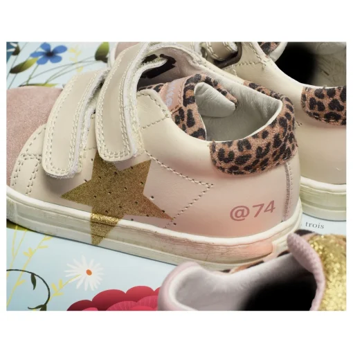 SALAZAR 3 VELCRO GIRL Blanc Rose