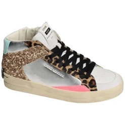SK8 DELUXE MID Blanc Léopard