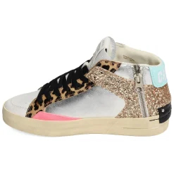 SK8 DELUXE MID Blanc Léopard