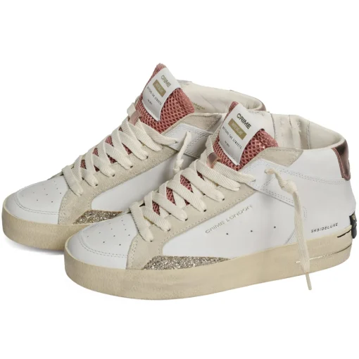 SK8 DELUXE MID Blanc Rose