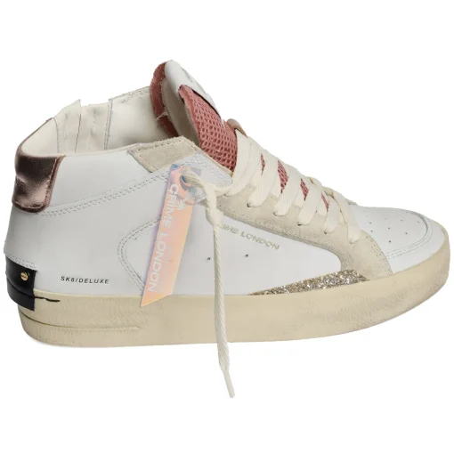 SK8 DELUXE MID Blanc Rose