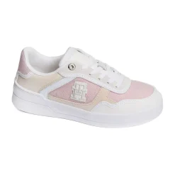 TH WOVEN BASKET SNEAKER 7289 Blanc Rose