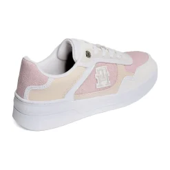 TH WOVEN BASKET SNEAKER 7289 Blanc Rose