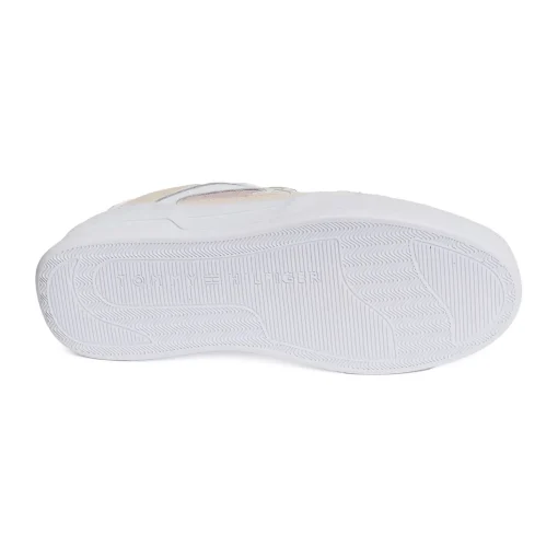 TH WOVEN BASKET SNEAKER 7289 Blanc Rose