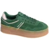 THE GREENWICH FLATFORM SUEDE 2734 Vert Rose