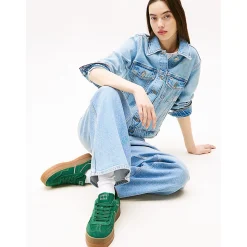 THE GREENWICH FLATFORM SUEDE 2734 Vert Rose