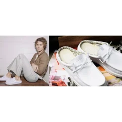 WALLY SLIP CANVAS Blanc