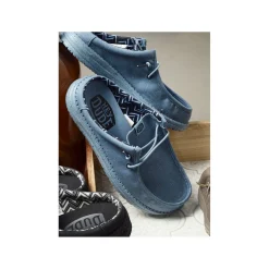 WALLY SLIP CANVAS Bleu