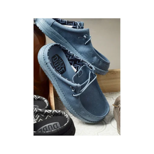 WALLY SLIP CANVAS Bleu