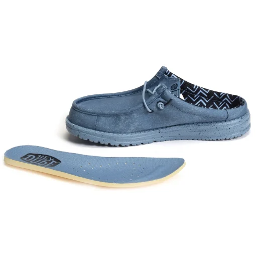 WALLY SLIP CANVAS Bleu